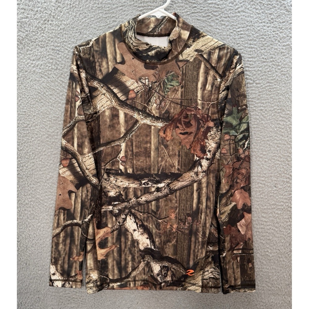 Energy Zone Shirt Adult Small Camouflage Performance Stretch‎ Mossy Oak Break Up